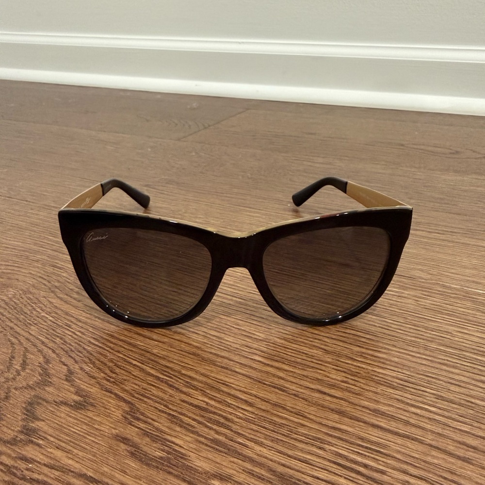 Gucci Black and Brown Sunglasses